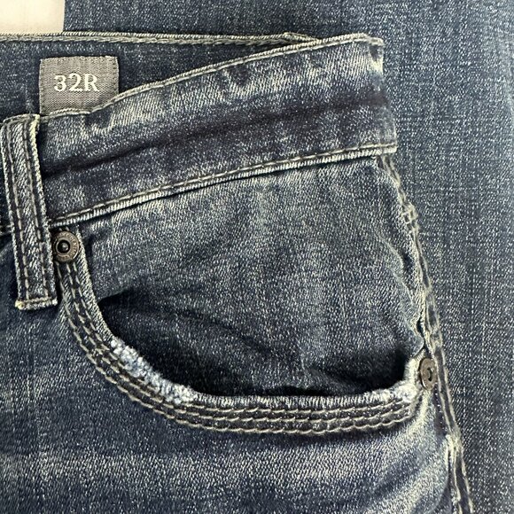 BKE Jake Straight Leg Denim Jeans Womens Size 32R Medium Wash Blue Classic Fit - Picture 7 of 10